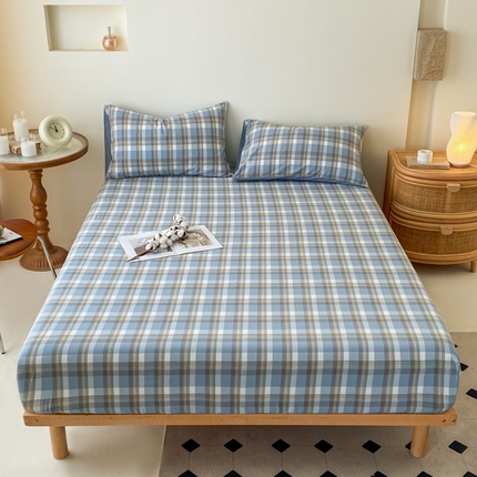 91家纺网 家纺一手货源 找家纺 （总）寐眠 2024新款全棉水洗棉床单床笠单品-单床笠