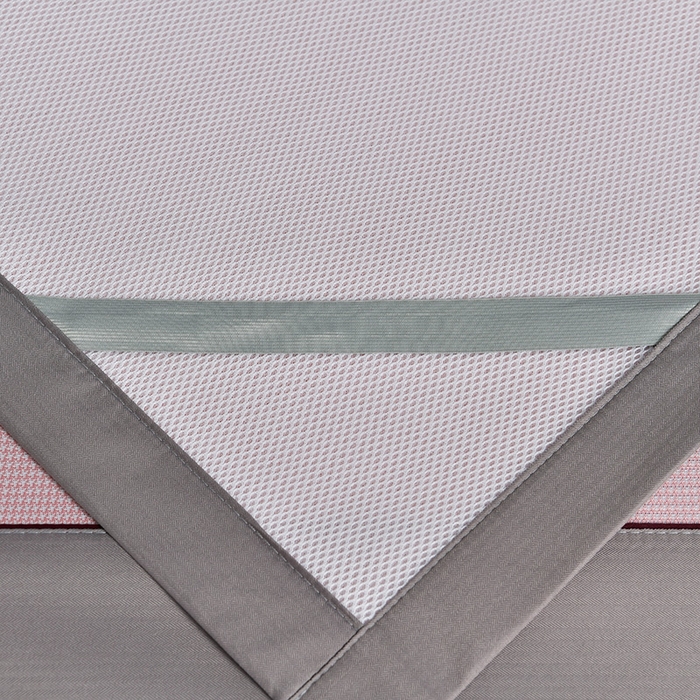 91家纺网 家纺一手货源 找家纺 简一 2024新款A类抗菌冰丝席--床单款 小千鸟格-经典抗菌席-粉