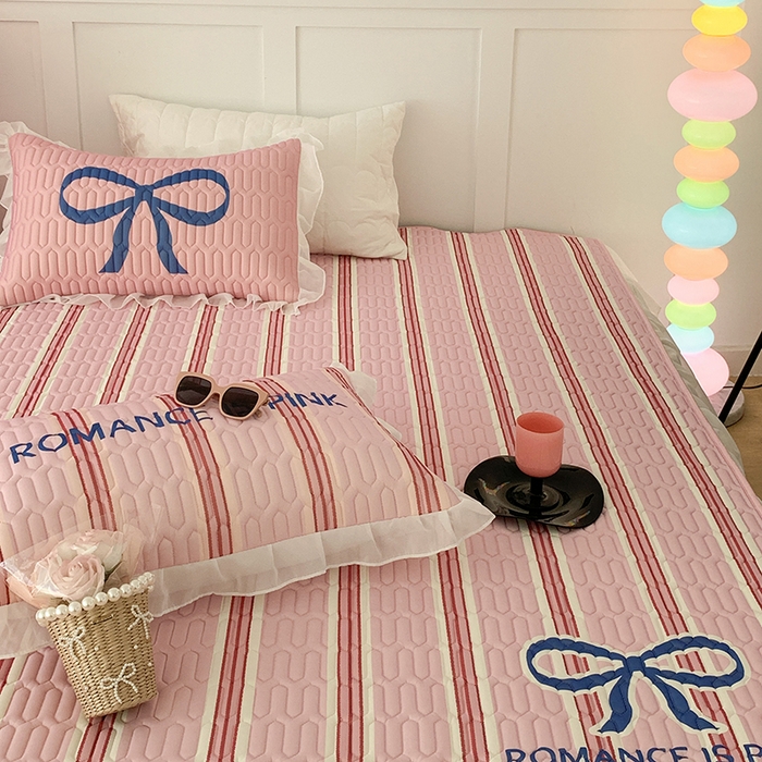 91家纺网 家纺一手货源 找家纺 昔可家纺 2024新款床裙款乳胶席 芭蕾少女蝴蝶结