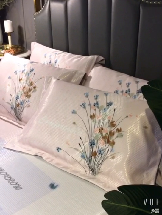 91家纺网 家纺一手货源 找家纺 大境 2024新款900d窝蜂冰丝凉席三件套 密语芬芳