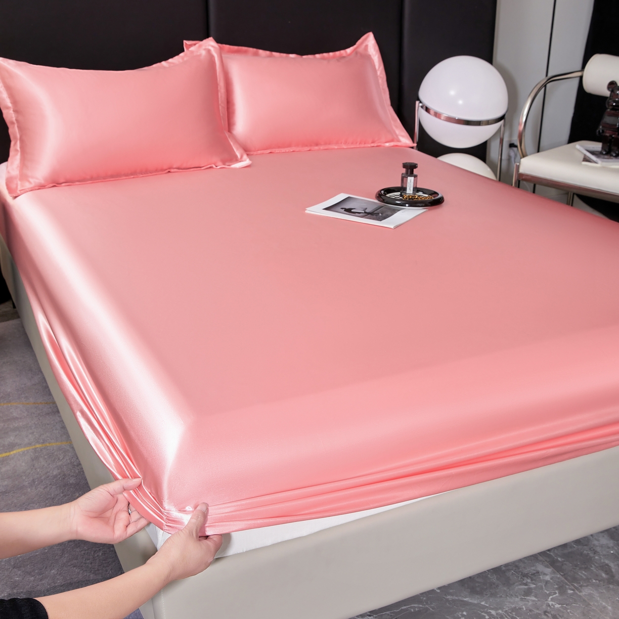 91家纺网 家纺一手货源 找家纺 （总）梦舒羽 2025新款可水洗冰丝床垫保护套床笠三件套