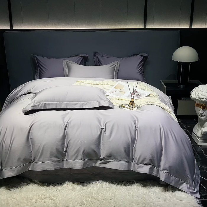 91家纺网 家纺一手货源 找家纺 （总）淼铭家纺-2025新款长绒棉埋绳工艺四件套--春熙系列