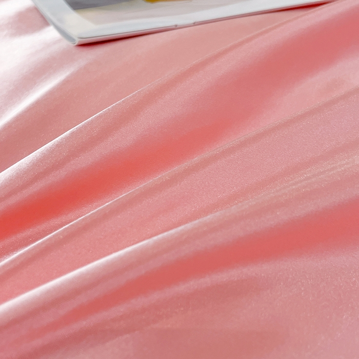 91家纺网 家纺一手货源 找家纺 梦舒羽 2025新款可水洗冰丝被套床单枕套夏季四件套 玉色