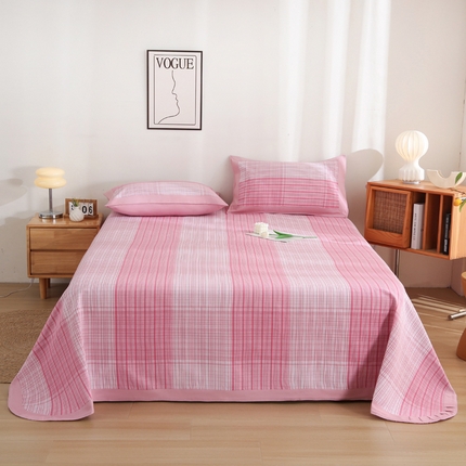 91家纺网 家纺一手货源 找家纺 （总）金泰莱 2025新款加厚老粗布凉席三件套全棉老粗布床单纯棉床单软凉席