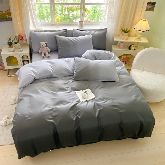 91家纺网 家纺一手货源 找家纺 芊寻家居 2024新款全棉13372花卉系列四件套 平凡 黑