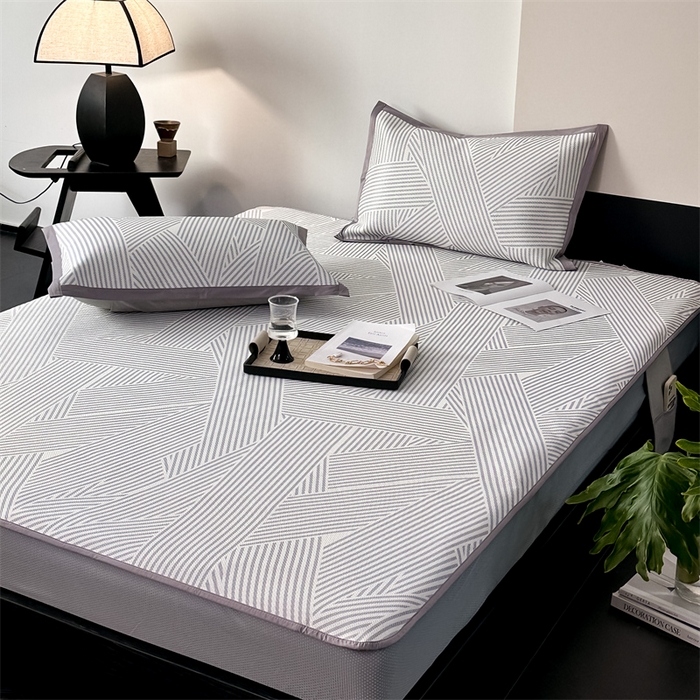 91家纺网 家纺一手货源 找家纺 （总）三味舒屋 2025新款抗菌防螨900D高端养生冰藤席--马汀系列