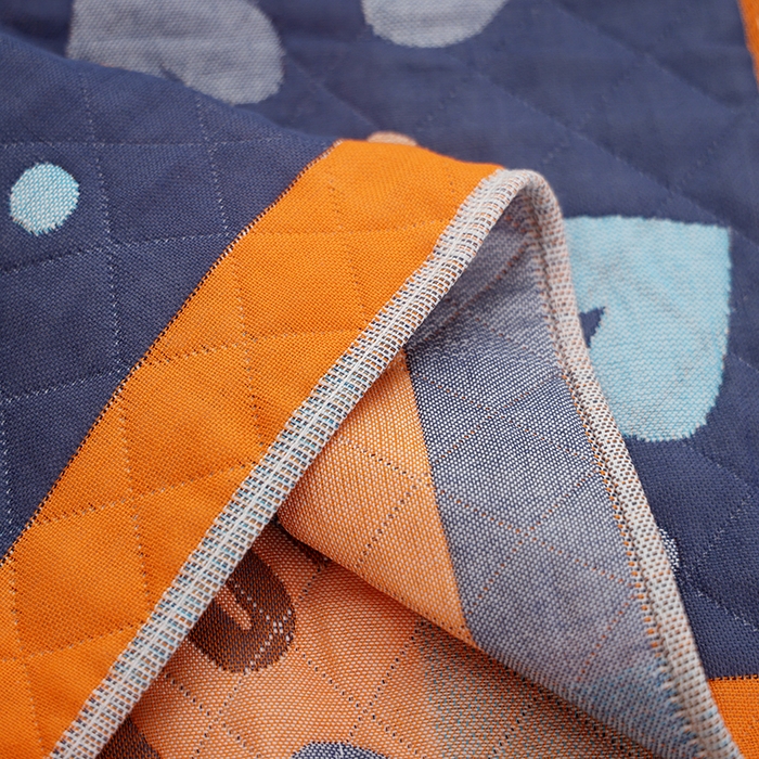 91家纺网 家纺一手货源 找家纺 （总）朴尔-2024新款纯棉色织提花宽边定位四层纱布枕巾一对52*78