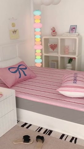 91家纺网 家纺一手货源 找家纺 昔可家纺 2024新款床笠款乳胶席 芭蕾少女蝴蝶结