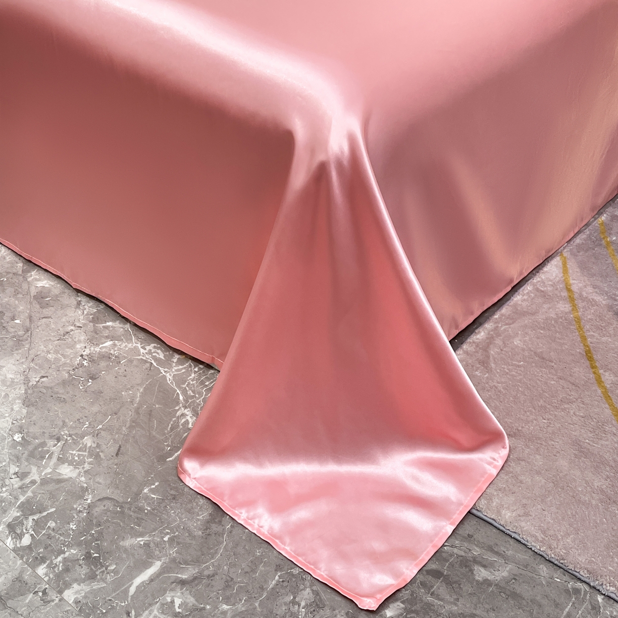 91家纺网 家纺一手货源 找家纺 （总）梦舒羽 2025新款可水洗冰丝床垫保护罩防尘床单三件套