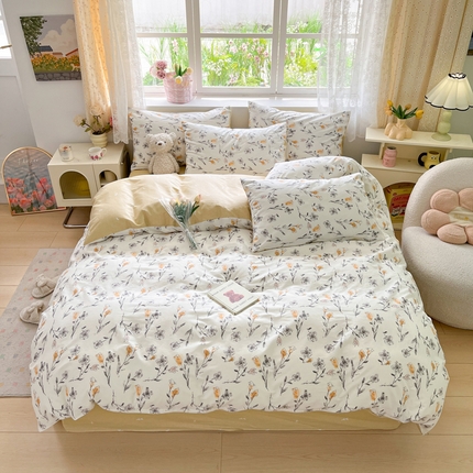 91家纺网 家纺一手货源 找家纺 （总）芊寻家居 2024新款全棉13372花卉系列四件套