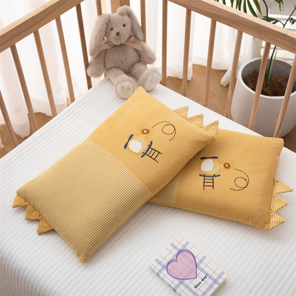 91家纺网 家纺一手货源 找家纺 织布人 2024新款荞麦枕全棉水洗棉婴幼儿童枕0-6-12岁卡通枕套+荞麦枕芯 30*50cm/只 童趣荞麦枕-直升机
