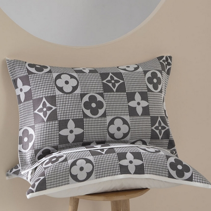 91家纺网 家纺一手货源 找家纺 （总）朴尔-2024年全棉纱布蜂窝结构系列枕巾一对 52*78cm