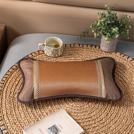 91家纺网 家纺一手货源 找家纺 （总）织布人 2024新款荞麦枕儿童学生成人夏季凉感冰藤茶叶枕全荞麦壳枕头枕芯 30*50cm/只