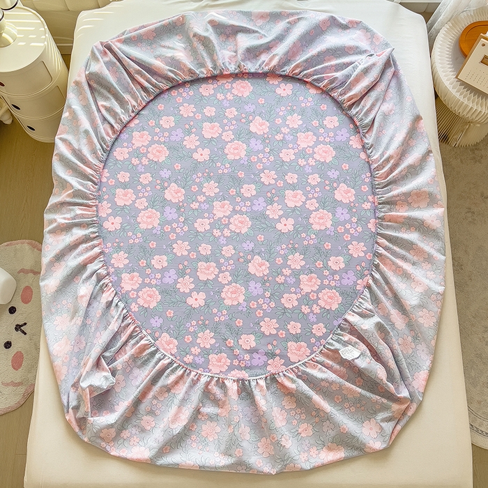 91家纺网 家纺一手货源 找家纺 芃成 2024新款老粗布床笠款 总1 出水芙蓉