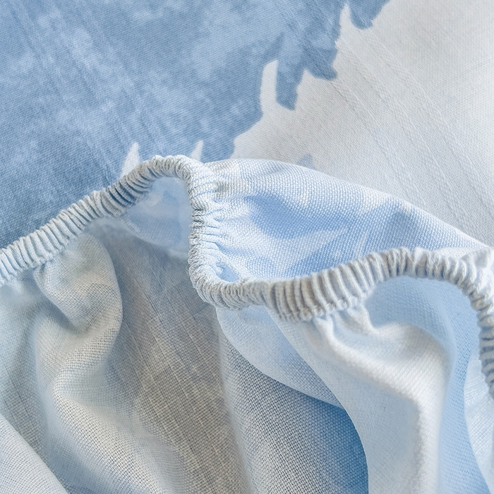 91家纺网 家纺一手货源 找家纺 芃成 2024新款老粗布床笠款 总1 北欧风情