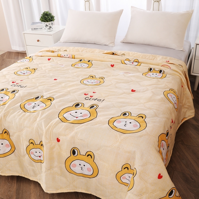 91家纺网 家纺一手货源 找家纺 钻石绒便宜夏被夏凉被空调被超声波压花礼品直播供应链引流爆款 萌蛙