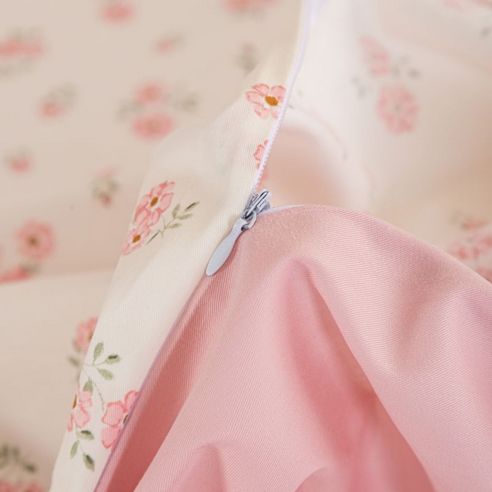 91家纺网 家纺一手货源 找家纺 优姿家纺 新款纯棉长绒棉小清新ins风印花四件套-系列二 清语