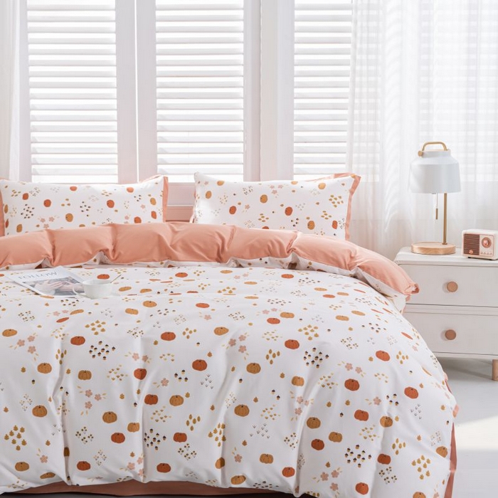 91家纺网 家纺一手货源 找家纺 优姿家纺 新款纯棉长绒棉小清新ins风印花四件套-系列一 11