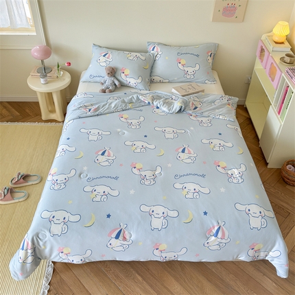 91家纺网 家纺一手货源 找家纺 （总）名兮家居 2024新款针织棉夏凉被三丽鸥系列