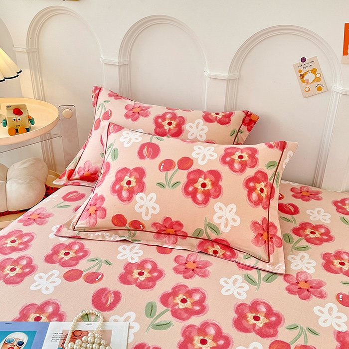 91家纺网 家纺一手货源 找家纺 卡普家居 2024新款全棉磨毛加厚四件套系列-单床单 芬妮