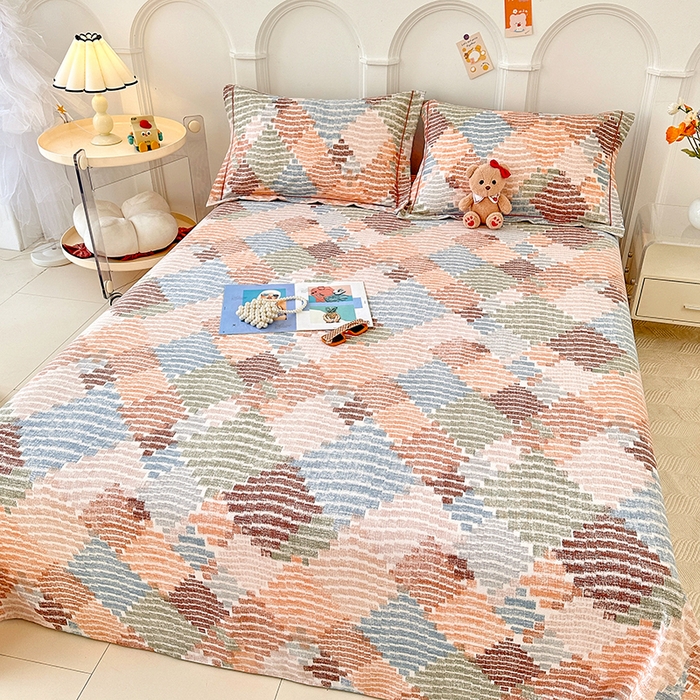 91家纺网 家纺一手货源 找家纺 卡普家居 2024新款全棉磨毛加厚四件套系列-单床单 贝加尔