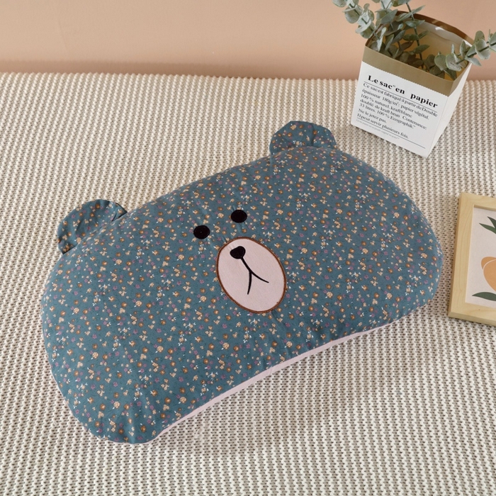 91家纺网 家纺一手货源 找家纺 （总）芯奇想 枕芯枕头2024新款全棉卡通荞麦枕-麦熊