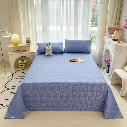 91家纺网 家纺一手货源 找家纺 芃成家纺 2024新款老粗布床单款 总2 阳光之恋