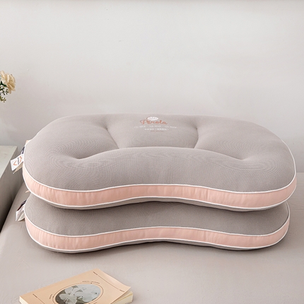 91家纺网 家纺一手货源 找家纺 芯宜佳 2024新款A类针织面料100%超柔抗菌纤维-扇贝枕 扇贝枕-灰色