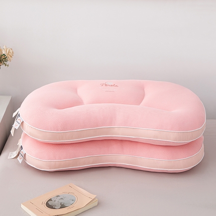 91家纺网 家纺一手货源 找家纺 芯宜佳 2024新款A类针织面料100%超柔抗菌纤维-扇贝枕 扇贝枕-粉色