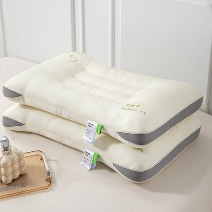 91家纺网 家纺一手货源 找家纺 （总）芯宜佳 2024新款全棉贡缎枕芯豆基鲜生物枕头 74*48cm/只