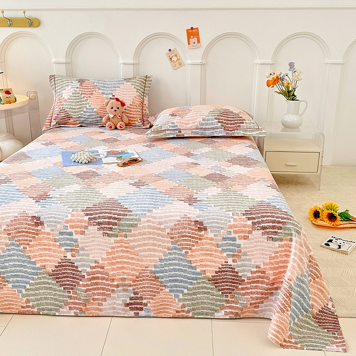 91家纺网 家纺一手货源 找家纺 卡普家居 2024新款全棉磨毛加厚四件套系列-单床单 贝加尔