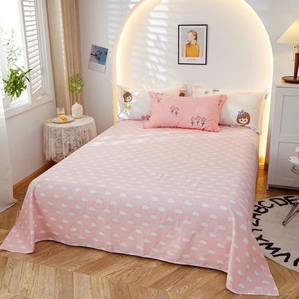 91家纺网 家纺一手货源 找家纺 （总）钰伶 2025新款全棉简约12868纯棉单床单