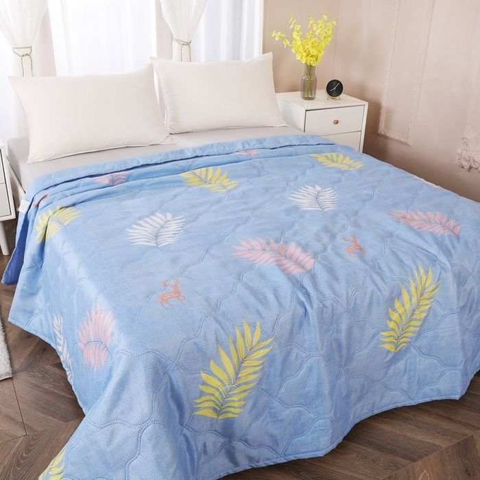 91家纺网 家纺一手货源 找家纺 钻石绒便宜夏被夏凉被空调被超声波压花礼品直播供应链引流爆款 小鹿