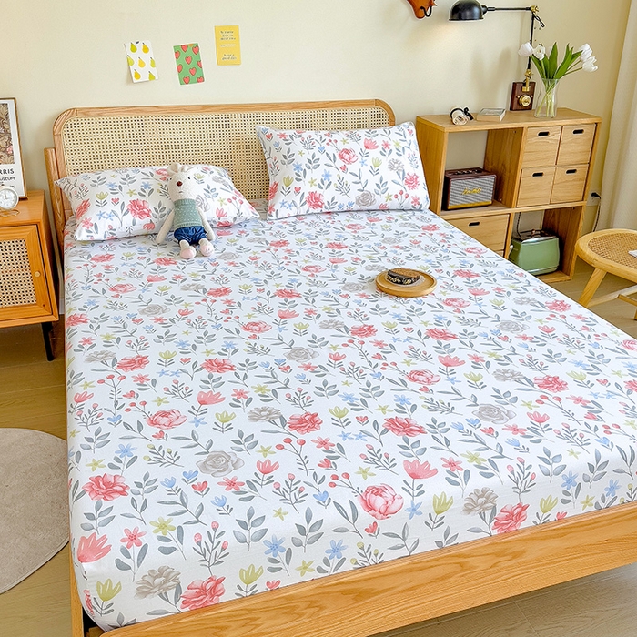 91家纺网 家纺一手货源 找家纺 芃成 2024新款老粗布床笠款 总1 曼莎