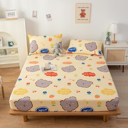 91家纺网 家纺一手货源 找家纺 芃成 2024新款老粗布床笠款 总1 好朋友