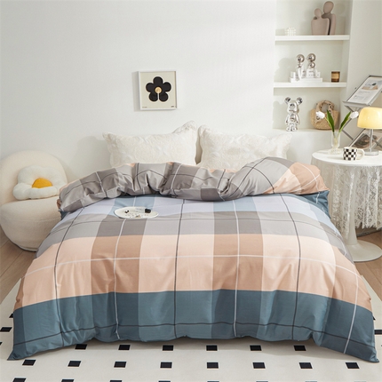 91家纺网 家纺一手货源 找家纺 （总）钰伶 简约全棉12868印花纯棉单被套（预留6厘米缩水）