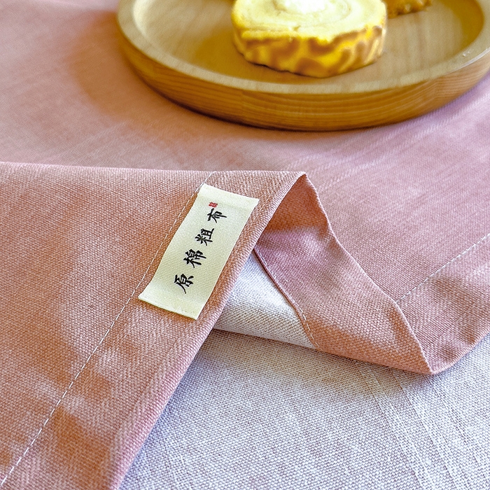 91家纺网 家纺一手货源 找家纺 芃成家纺 2024新款老粗布床单款 粉玉