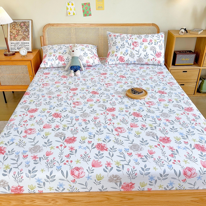 91家纺网 家纺一手货源 找家纺 芃成 2024新款老粗布床笠款 总1 曼莎