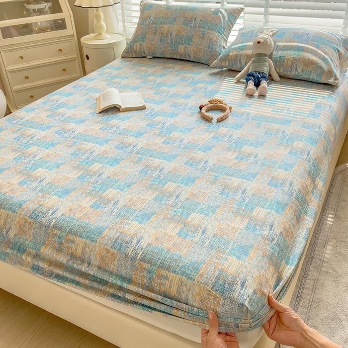 91家纺网 家纺一手货源 找家纺 芃成 2024新款老粗布床笠款 总1 焕彩