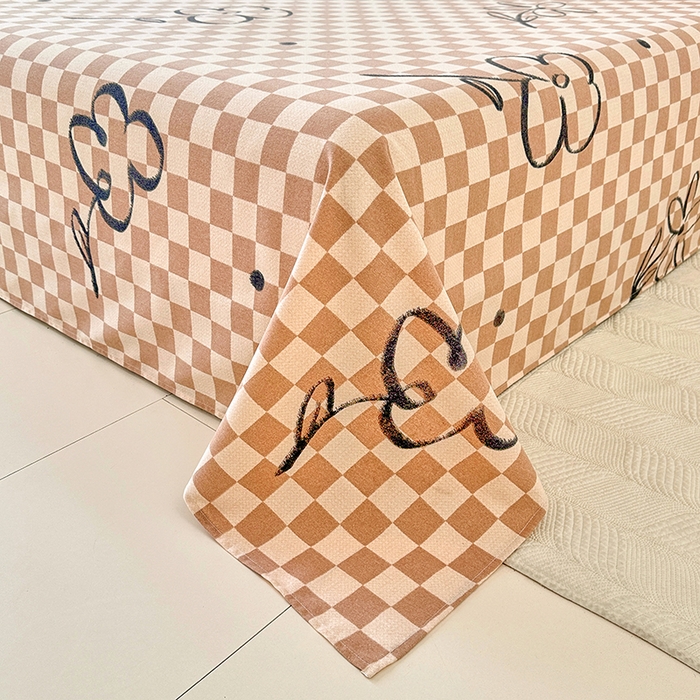 91家纺网 家纺一手货源 找家纺 卡普家居 2024新款全棉磨毛加厚四件套系列-单床单 南笙