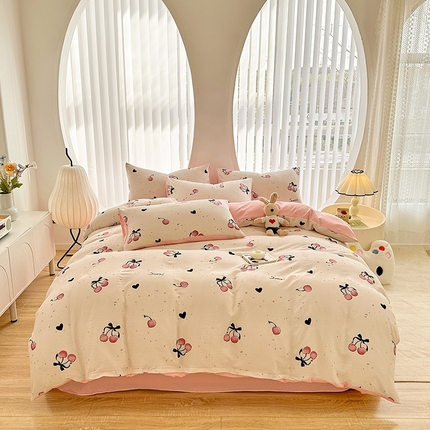 91家纺网 家纺一手货源 找家纺 （总）斯卡诺家纺 2024新款泡泡棉夏被四件套