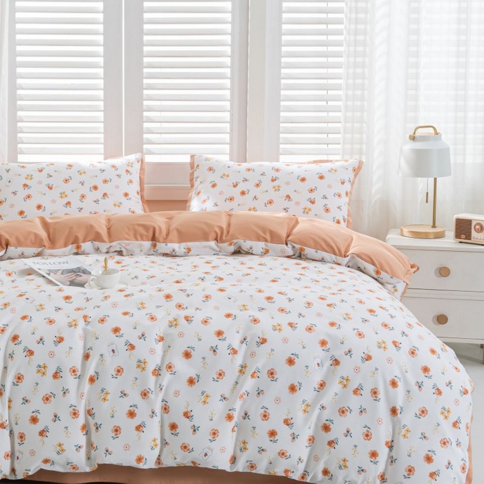 91家纺网 家纺一手货源 找家纺 优姿家纺 新款纯棉长绒棉小清新ins风印花四件套-系列一 8