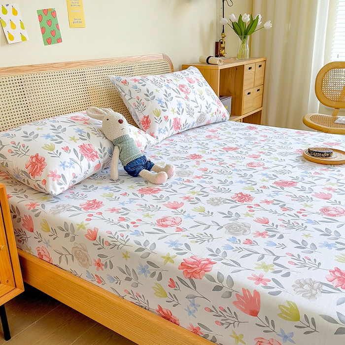 91家纺网 家纺一手货源 找家纺 芃成 2024新款老粗布床笠款 总1 曼莎