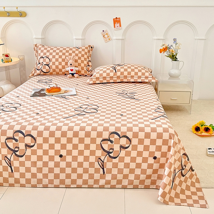 91家纺网 家纺一手货源 找家纺 卡普家居 2024新款全棉磨毛加厚四件套系列-单床单 南笙