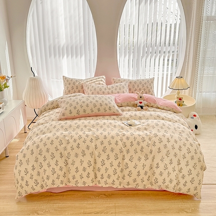 91家纺网 家纺一手货源 找家纺 （总）斯卡诺家纺 2024新款泡泡棉夏被四件套