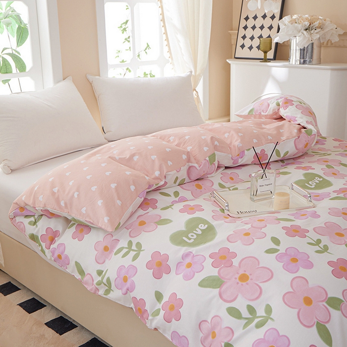 91家纺网 家纺一手货源 找家纺 （总）钰伶 简约全棉12868印花纯棉单被套（预留6厘米缩水）