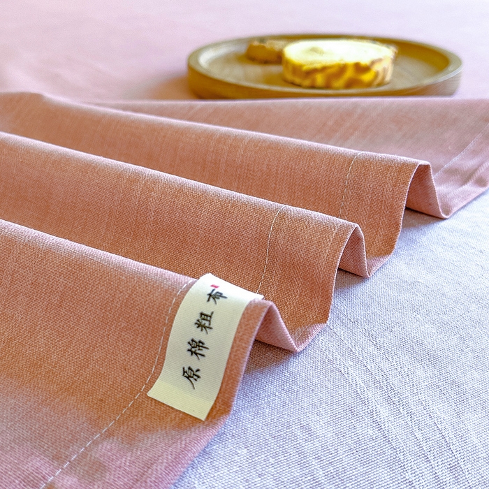 91家纺网 家纺一手货源 找家纺 芃成家纺 2024新款老粗布床单款 粉玉