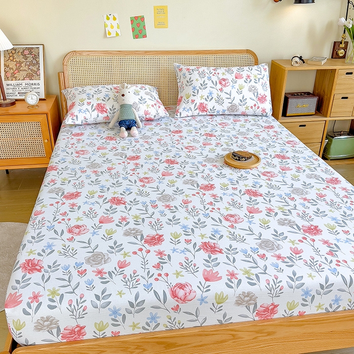 91家纺网 家纺一手货源 找家纺 芃成 2024新款老粗布床笠款 总1 曼莎