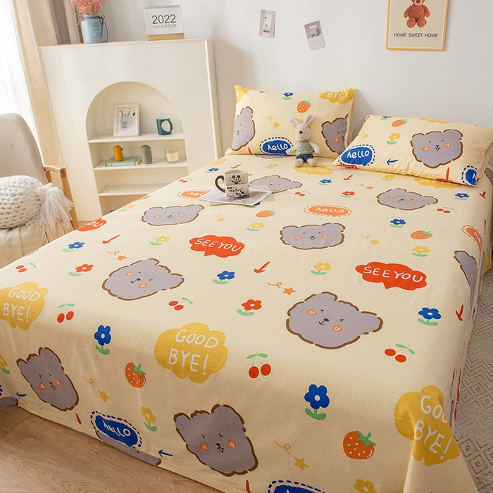 91家纺网 家纺一手货源 找家纺 芃成 2024新款老粗布床笠款 总1 好朋友