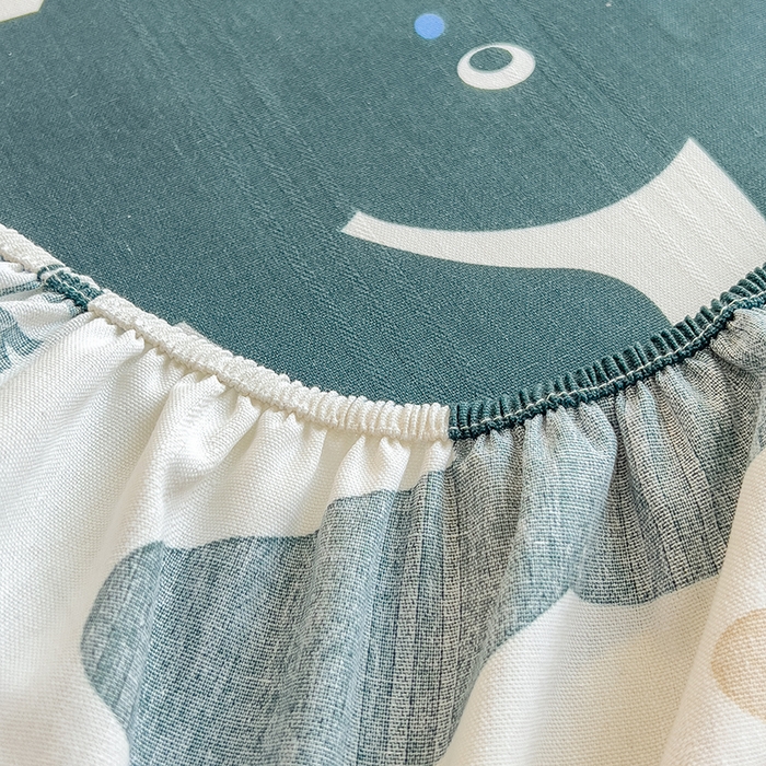 91家纺网 家纺一手货源 找家纺 芃成 2024新款老粗布床笠款 总1 宝贝兔